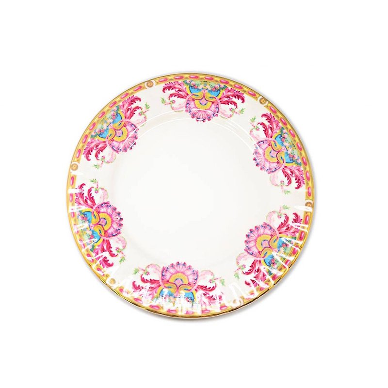 英國 RK | Grand Cabinet布倫海姆宮系列22K金27cm骨瓷盤 - 盤子/餐盤 - 瓷 白色