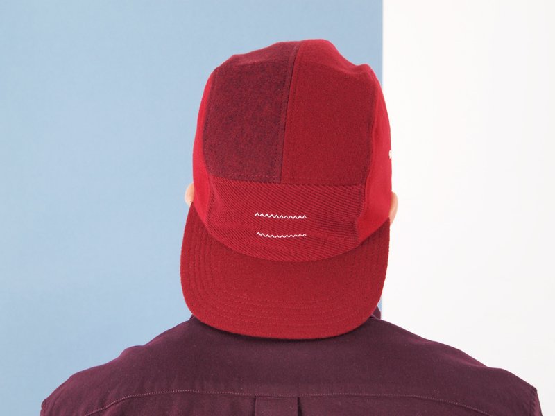 Limited Five Patch Cap : S/S 2016 Red Edition : Uniquely crafted by Madmatter - 帽子 - 其他材質 紅色