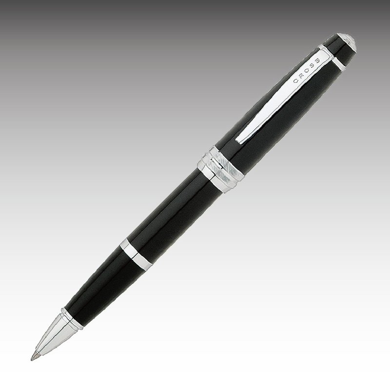 CROSS Bailey貝禮系列黑亮漆鋼珠筆免費刻字  (原廠正貨) - 鋼珠筆 - 其他金屬 黑色