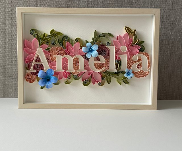 Paper painting, Quilling Art, Name for order