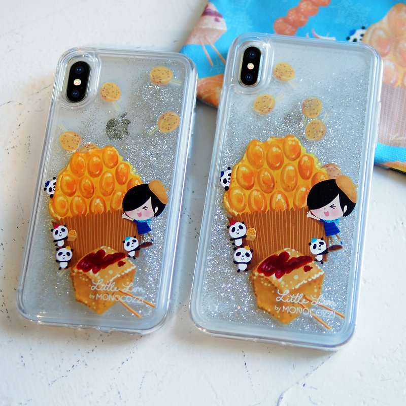 Pattern Lab x Little Lon | Liquid Glitter Case for iPhone XS Max -  Egg Puffs - Phone Cases - Plastic Transparent