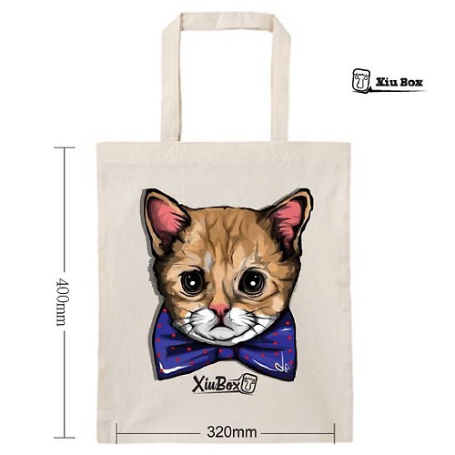CHIC SHOP 插畫設計館 橘貓 貓 插畫 原創設計 環保袋 帆布袋 購物袋 手提袋 包包