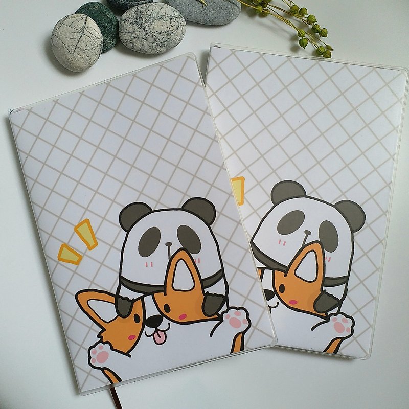 Hong Kong original [Panda notebook laptop] - Corgi and panda - Notebooks & Journals - Paper White