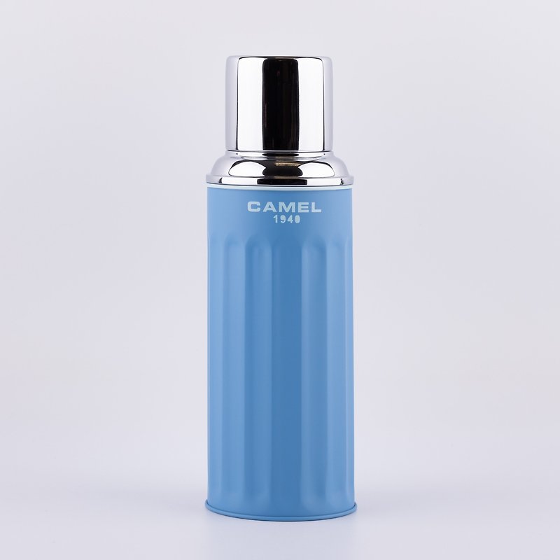 駱駝牌 450ml 玻璃膽真空保溫瓶 122 系列 | 藍湖 122AM - 保溫瓶/保溫杯 - 其他材質 藍色