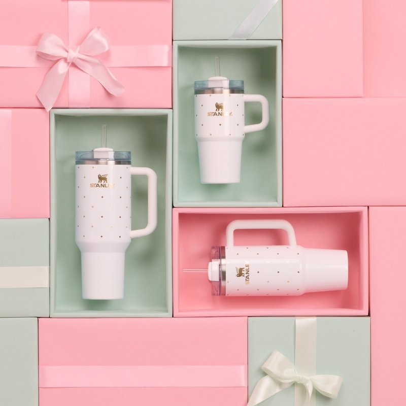 STANLEY Adventure Series Christmas Limited Edition Quencher Tumbler 2.0 0.59L / Snow Sparkle - Vacuum Flasks - Stainless Steel Multicolor