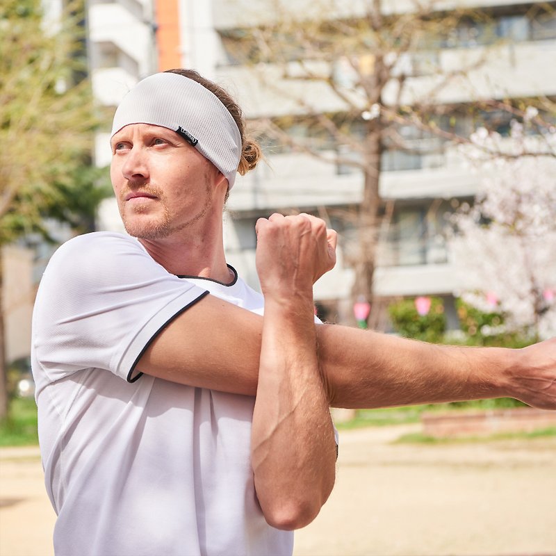 Running Yoga Workout Sports Headband, MADE In JAPAN, Anti-bacterial Sweatband - อุปกรณ์เสริมกีฬา - ไฟเบอร์อื่นๆ 