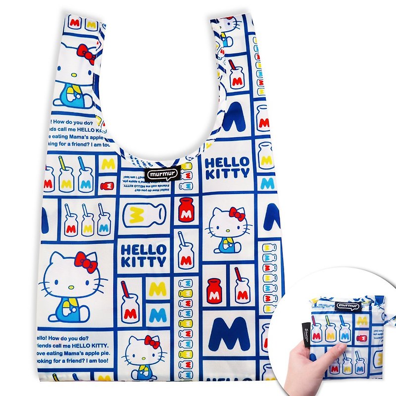 Lunch bags Shopping bags - hello kitty milk white - กระเป๋าถือ - พลาสติก หลากหลายสี
