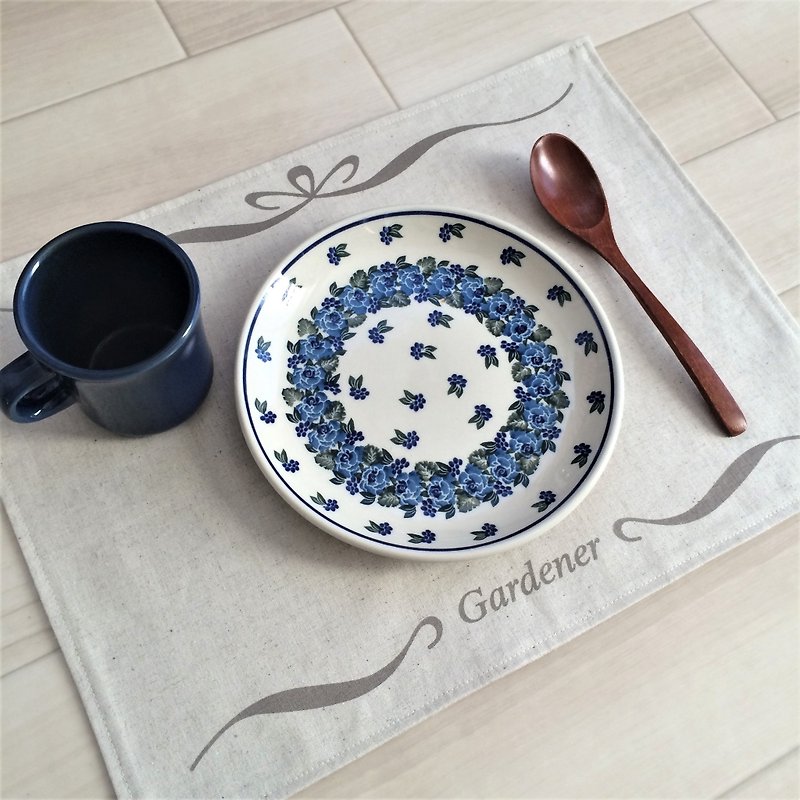 自然風 英文字母午餐墊（小）自然色調 - 餐桌布/桌巾/餐墊 - 棉．麻 咖啡色