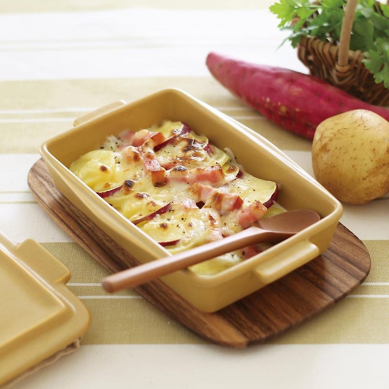 MEISTER HAND TOOLS mini square baking pan/with lid (five colors available) - Cookware - Pottery 