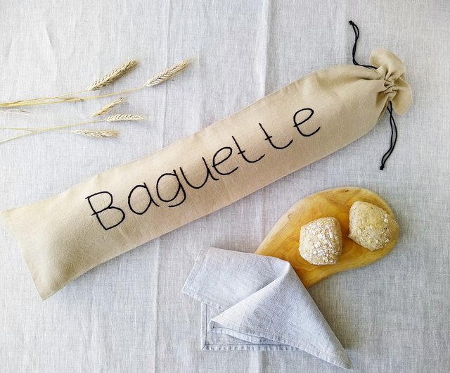 Linen on sale baguette bag