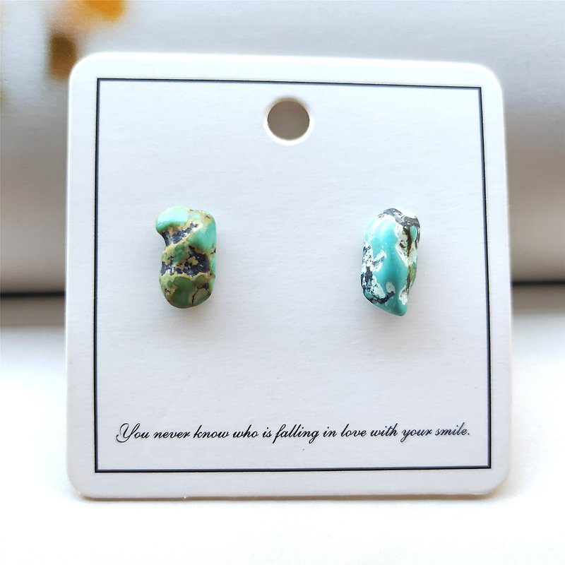 Turquoise Ear Studs Natural Stone Earrings for Women