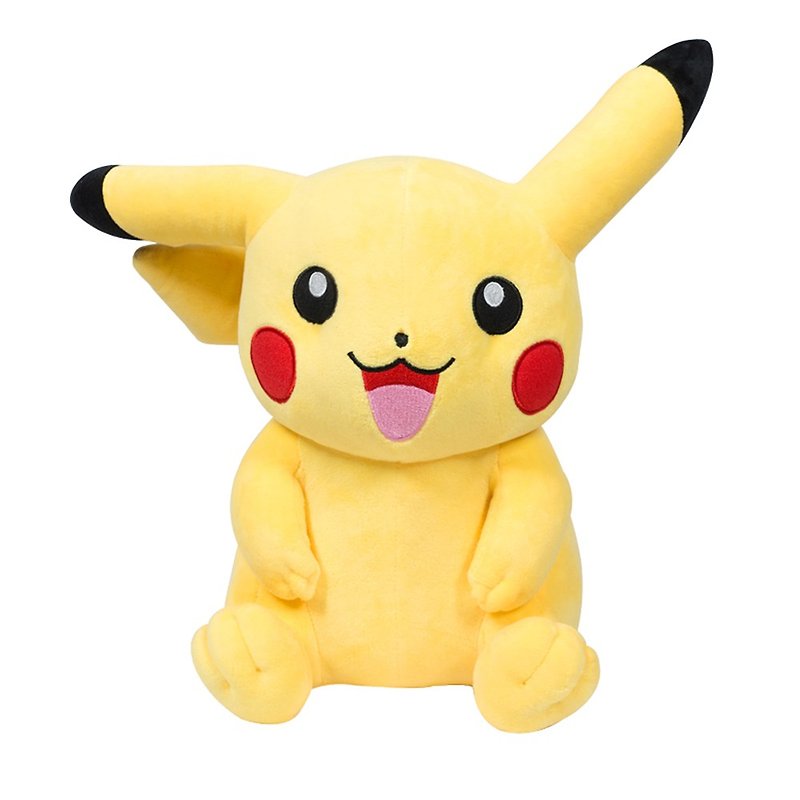 Pokemon寶可夢 皮卡丘坐姿款30cm - 玩偶/公仔 - 聚酯纖維 黃色
