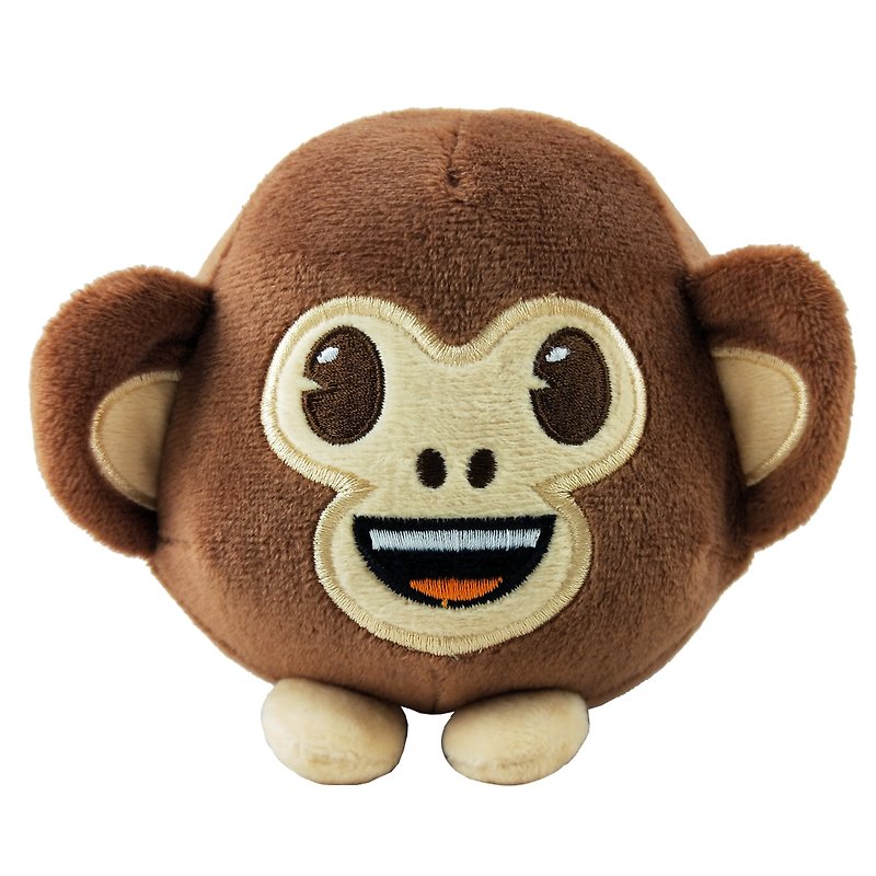 Emoji authorization-hand pillow doll [monkey] - Stuffed Dolls & Figurines - Cotton & Hemp 