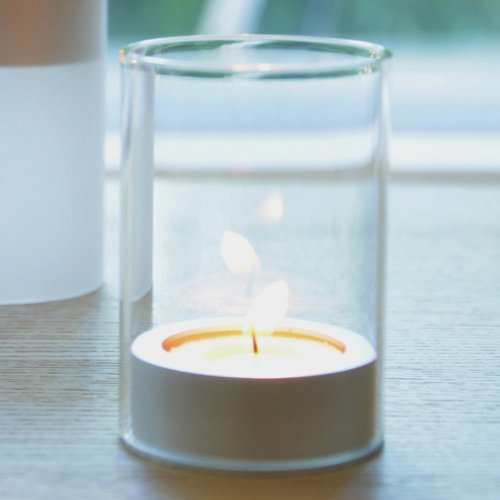 Tealight Holder (Clear Glass)