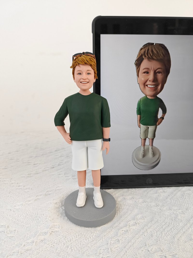 客制化人物公仔 人偶 3D人像畫 似顏繪 肖像 定制 生日 紀念 禮物 - 公仔/玩偶 - 黏土 多色