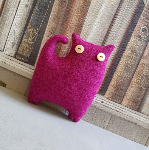 Rabbit Hole Stuffed cat sewing pattern PDF rag doll tutorial in English Digital download