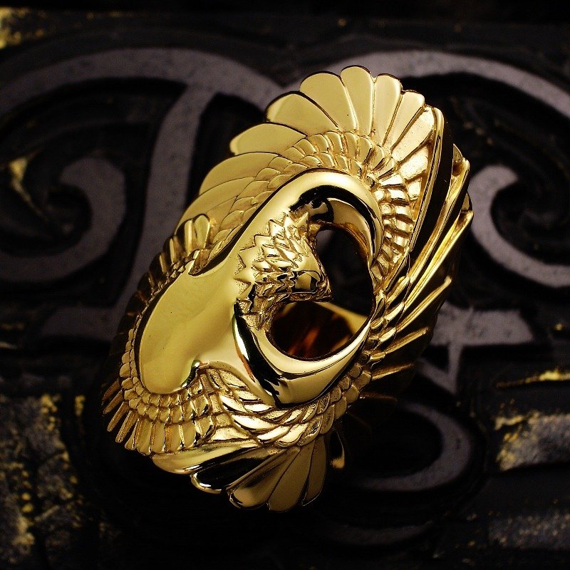 Gold hawk ring - General Rings - Other Metals Yellow