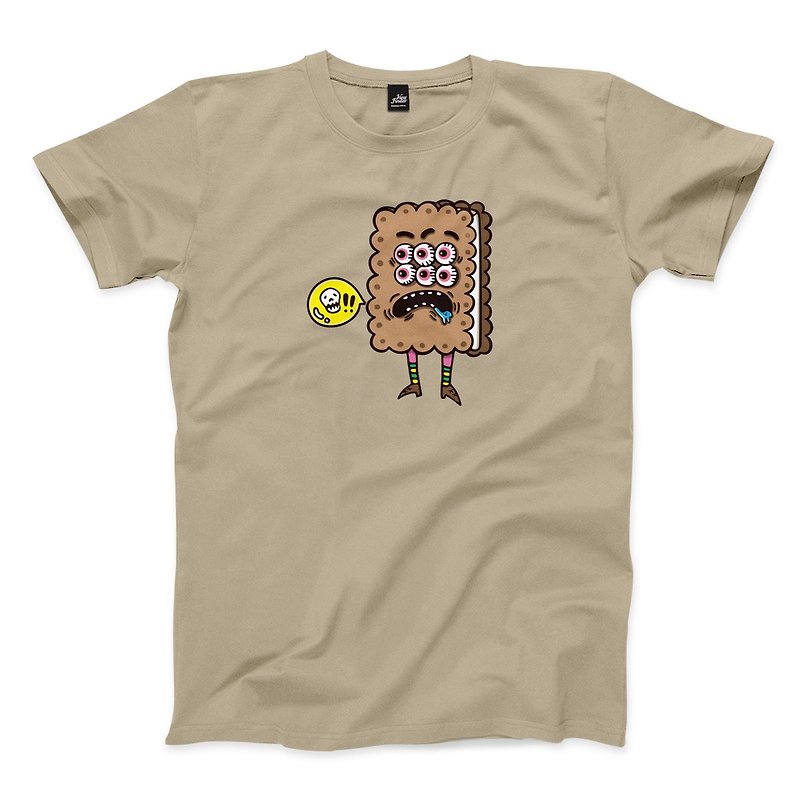 Cookie Monster - Khaki- Unisex Fit T-Shirt - Men's T-Shirts & Tops - Cotton & Hemp Khaki