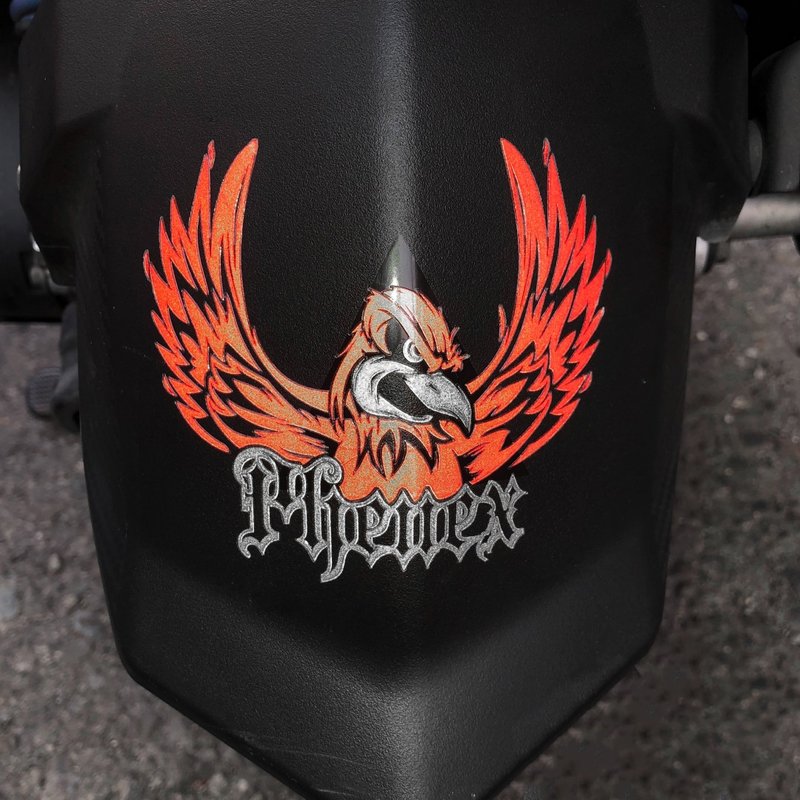 不死鳥 火焰鳥 美式風格 反光貼紙 機車貼紙 防水抗UV 汽車貼紙 - 貼紙 - 防水材質 