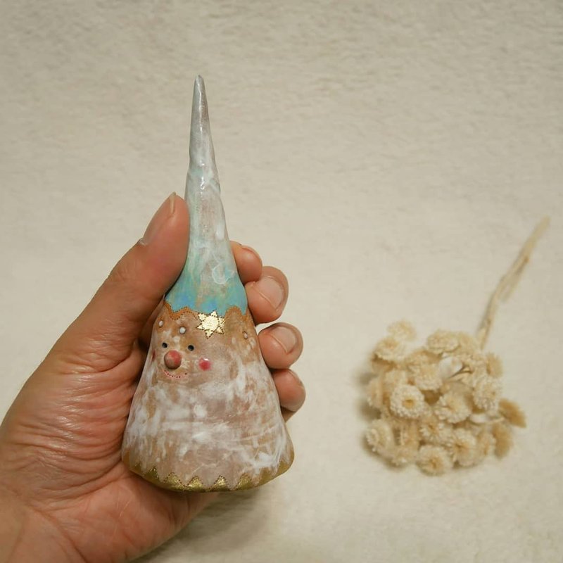 耶誕小樹陶 冰淇淋甜筒 - 花瓶/花器 - 陶 