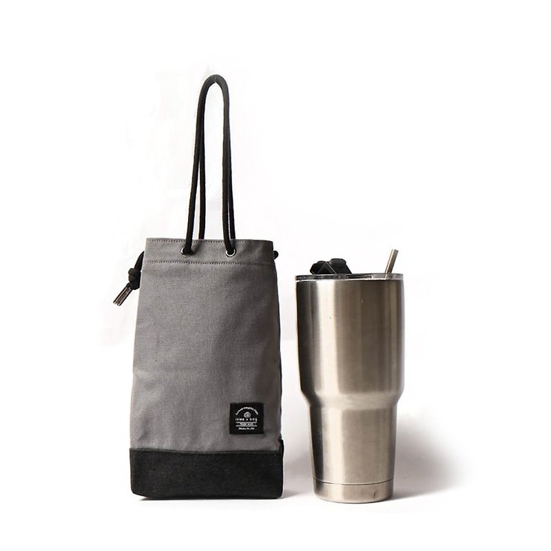 【icleaXbag】Portable Beverage Holder DG31 - Handbags & Totes - Cotton & Hemp Gray