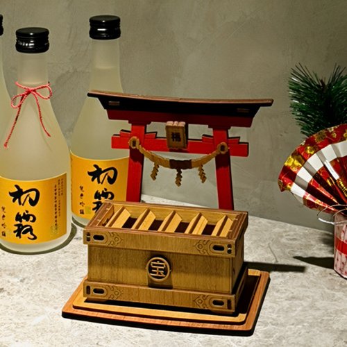 卷木森活館 【手作DIY】日式 神社 鳥居 塞錢箱 小費箱 存錢筒 客製化 畢業