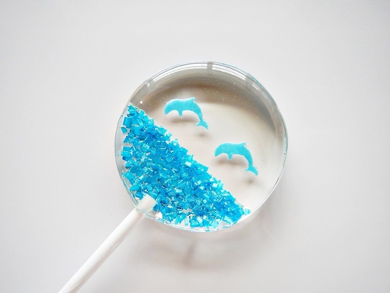 Creative Lollipop-Dolphin Lovers (5pcs/box) - Snacks - Fresh Ingredients Blue