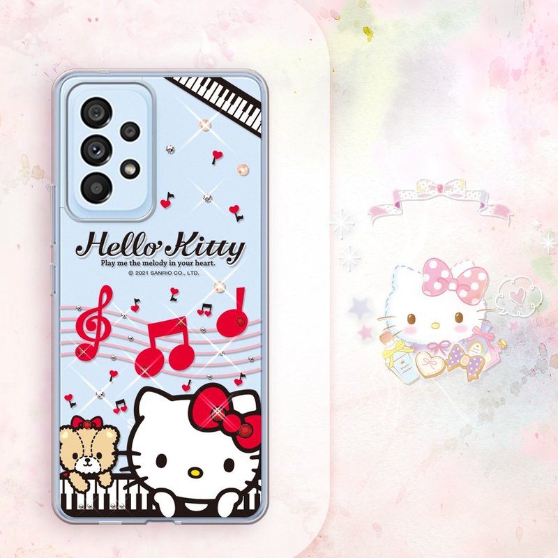 Samsung Galaxy A53 5G 輕薄軍規防摔彩鑽手機殼-凱蒂協奏曲 - 手機殼/手機套 - 其他材質 多色