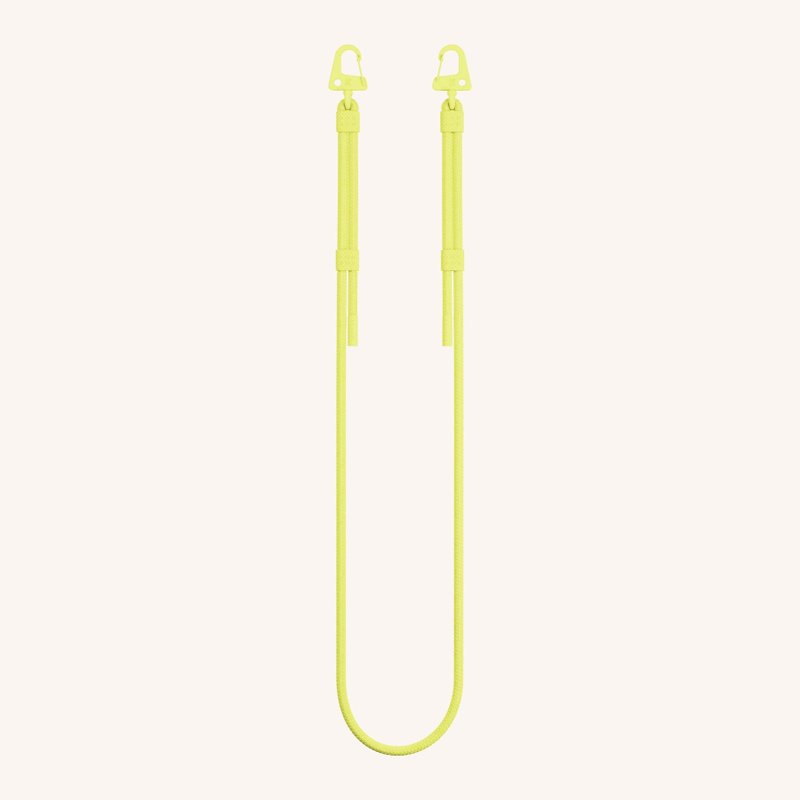 XOUXOU Phone Carabiner Rope - Limoncello - อุปกรณ์เสริมอื่น ๆ - ไนลอน สีเหลือง