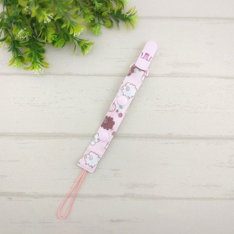 Customized cloth. Japanese octagonal yarn 2 length manual pacifier chain (vanilla pacifier general nipple) - Baby Bottles & Pacifiers - Cotton & Hemp Pink