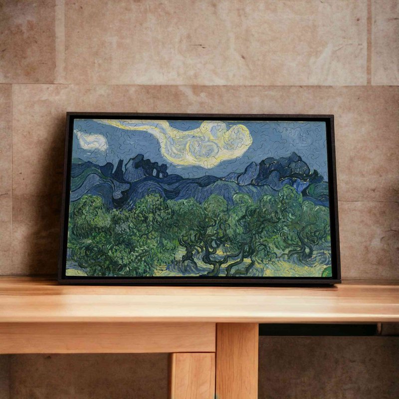 Van Gogh's famous painting - Olive Tree [Gecko Puzzle] - Items for Display - Wood Green