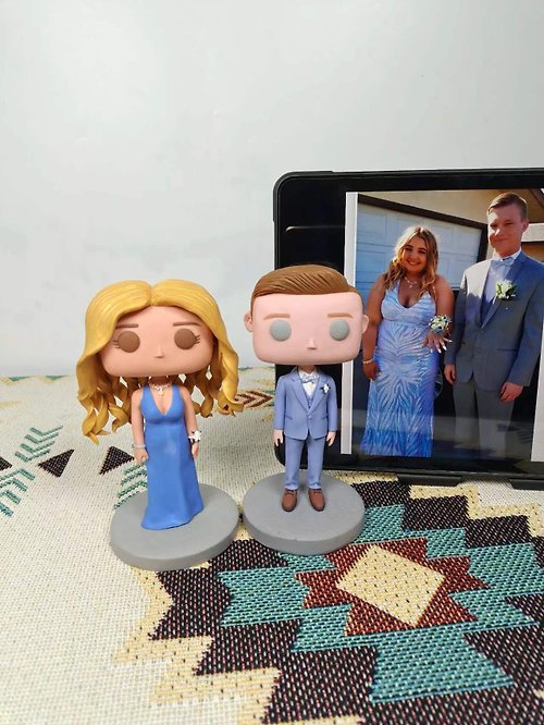 uDesign優湛 客製化3D人像公仔 訂製手工Funko Pop情侶父母夫妻結婚週年禮物