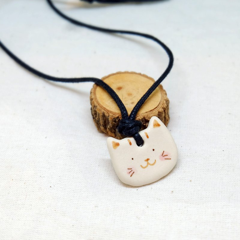猫のネックレス - ネックレス - 陶器 