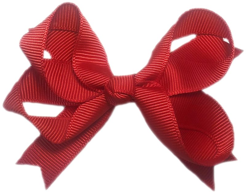 Cutie Bella Bow Swallow All-Inclusive Fabric Handmade Hair Accessories Bow Swallow Hairpin-Red - เครื่องประดับผม - เส้นใยสังเคราะห์ สึชมพู