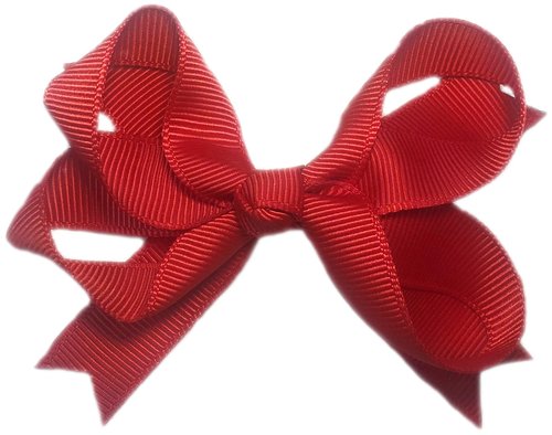 Cutie Bella 美好生活精品館 Cutie Bella 蝴蝶結全包布 手工髮飾Bow Swallow髮夾-Red
