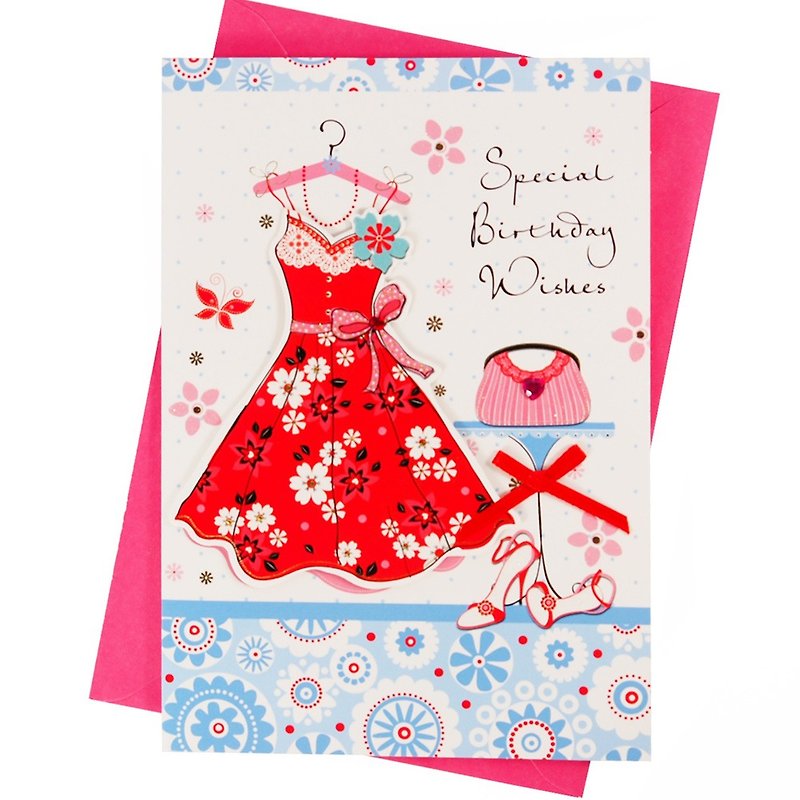 With all the best wishes [Hallmark-Handmade Card Birthday Wishes] - การ์ด/โปสการ์ด - กระดาษ สีแดง
