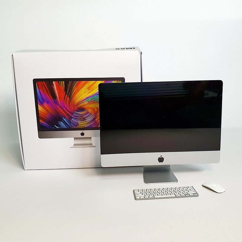 โมเดลจิ๋ว ไอแม็ค  NEW iMac 27 TOY Miniature  for your dollhous - ของวางตกแต่ง - พลาสติก สีดำ