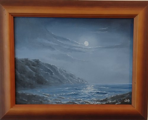 Jo’s Art Gallery The silence of the moonlit night and the view of the sea