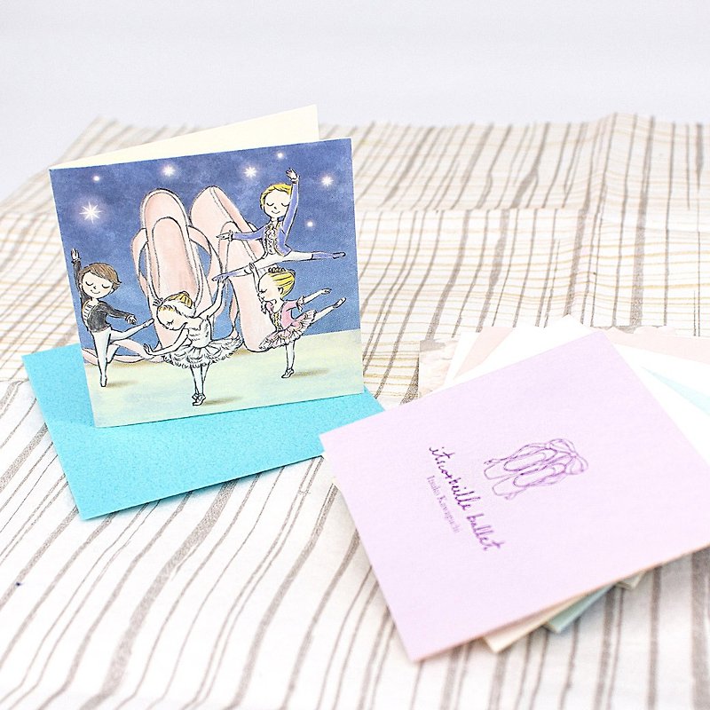 Yizike Ballet | Q Version Ballet Heroes Mini Gift Card (With Envelope) - Cards & Postcards - Paper Multicolor