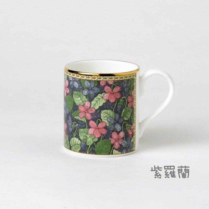 英國 RK | 經典Classic Collection 280ml金邊骨瓷杯紫羅蘭 - 其他杯子 - 瓷 多色