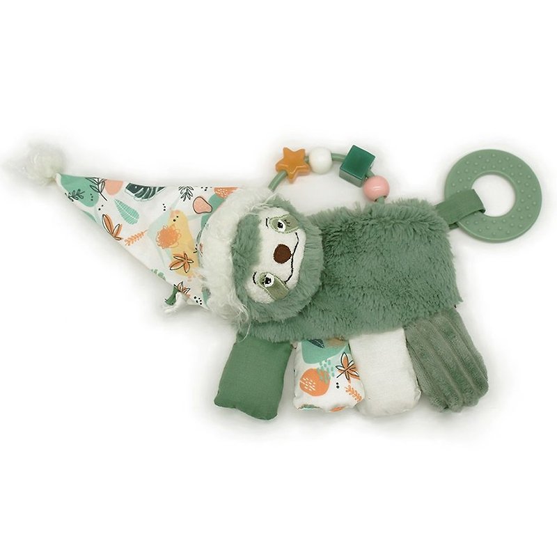 France Les Deglingos-Multifunctional Soothing Bite Towel (Sloth/Killos) - Kids' Toys - Cotton & Hemp 