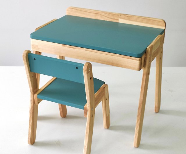 Wooden kids desk and chair Toddler table and chair set Montessori furniture  - Shop ODEAS Kids' Furniture - Pinkoi