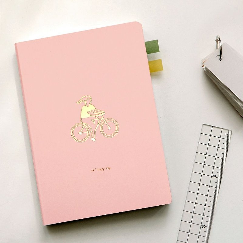 Dailylikeは容易に空白のノートブック-04幸せな一日、E2D49108ノート - ノート・手帳 - 紙 ピンク
