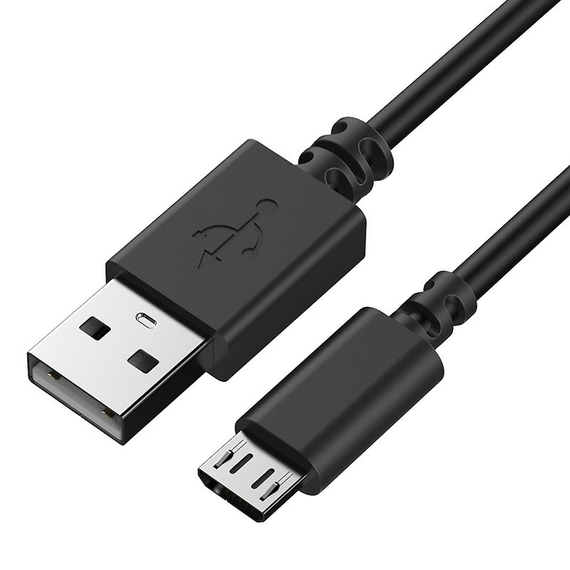 OC USB-A to MicroUSB High Speed Transmission Charging Cable - Chargers & Cables - Copper & Brass Black