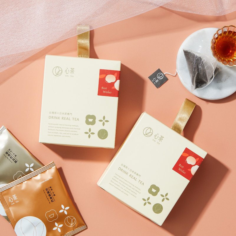 Customized wedding souvenirs | Taiwanese honey tea, sweetness in your mouth | Ribbon tea bag gift box - Tea - Fresh Ingredients 