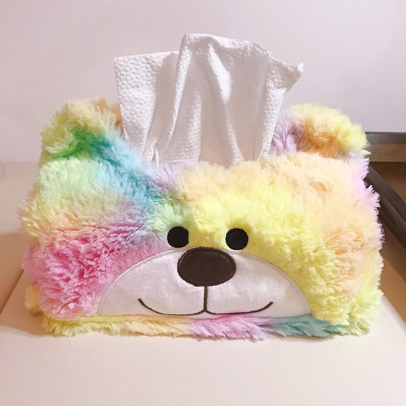 CANDY BEAR cotton candy bear paper cover - ตุ๊กตา - เส้นใยสังเคราะห์ หลากหลายสี