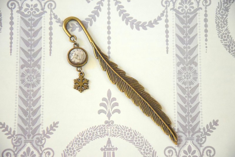 White Snowflake Handmade Bookmark - Bookmarks - Other Metals 