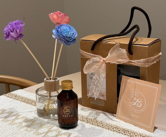 フラワーディフューザー(ピンク&パープル)/柑橘系の香り フラワーディフューザー(ピンク&パープル)/柑橘系の香り