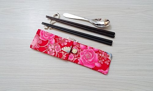 Cuckoo 布穀 環保餐具收納袋 筷子袋 組合筷專用 雙層筷袋 日系風