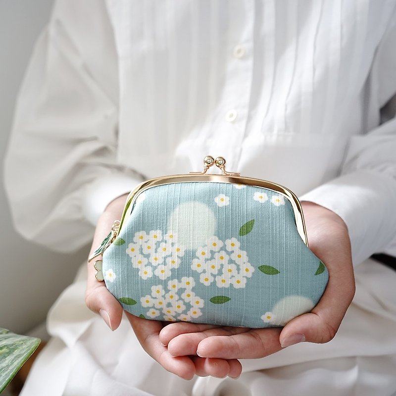 Furoshiki creative parent-child storage bag - fresh and natural yuzu flower - กระเป๋าสตางค์ - ผ้าฝ้าย/ผ้าลินิน 